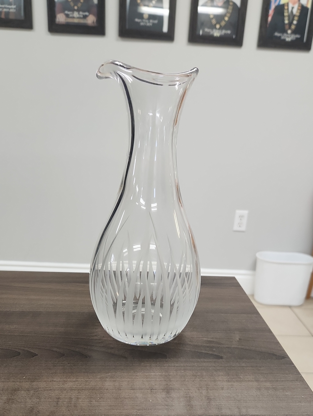 Vintage Belfor Crystal Carafe Savanna Pattern